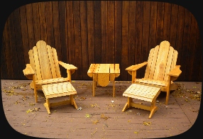 adirondack furniture finished center